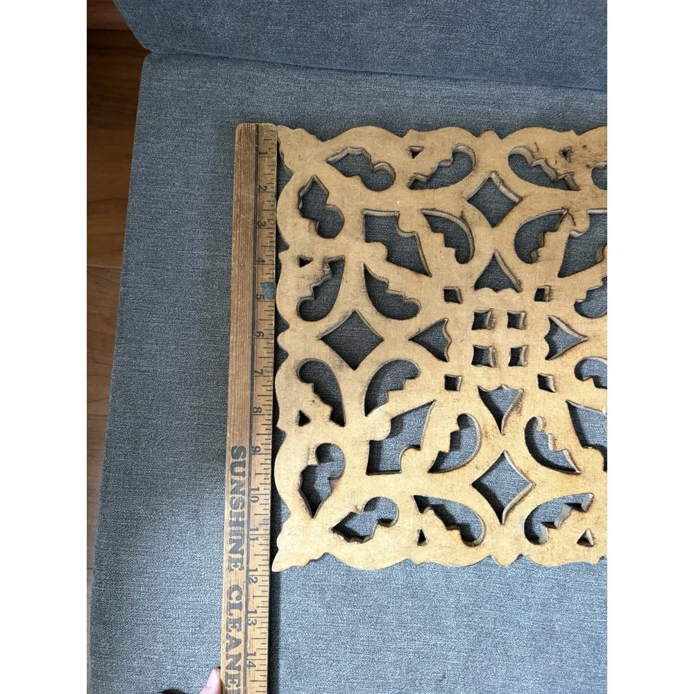 Pair Of Decorative Hanging Wall Art 12 X12 Hooks Are On‎ The Back Brown